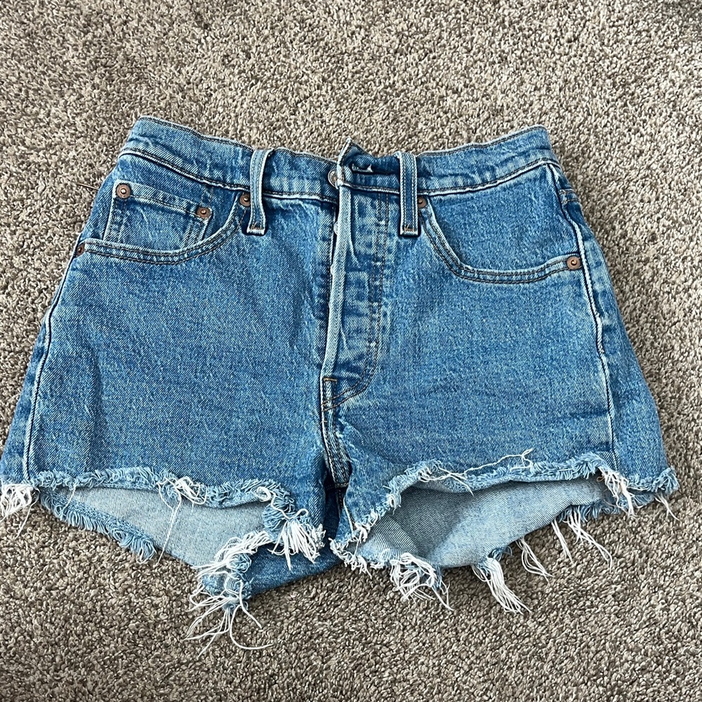Levi’s blue denim 501 shorts